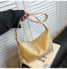 Bolsa Vintage Dumpling Feminina 2024 Nova Moda High-end All-match Bolsa Crossbody Casual Nicho Commuter Bolsa de Axila