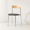 Estilo INS simple moderno silla de comedor de ocio para el hogar bolsa suave de lujo ligero con respaldo silla de comedor para tienda de té de leche cafetería