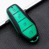 Cubierta de Hebilla con Patrón de Cuero para Llave de Coche Adecuado para 2022 Byd Dolphin Han y Song Plus Tang HDMI Qin Pro Yuan E2