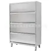 Gabinete de Acero Inoxidable para Alimentos Armario de Limpieza Gabinete Vertical de Cuatro Puertas Gabinete con Puerta Deslizante Gabinete de Almacenamiento Cocina de Hotel