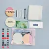 Puff Desechable para Novia Set de Herramientas de Maquillaje Esponja Toalla Facial Puff para Estudio Fotográfico Bolsa de Maquillaje Suministros de Belleza