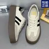 Zapatillas de entrenamiento retro alemanas para mujer 2024 Primavera y Otoño Nuevas zapatillas argan de suela gruesa zapatillas blancas combinables deportivas casuales Zapatillas de tabla