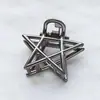 Mini Clip de Estrella de Cinco Puntas Pequeño Metálico Estilo Coreano Clip de Tiburón Simple Elegante Clip para el Cabello en la Parte Posterior de la Cabeza Pasador Pasador