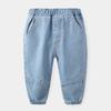 Jeans de Otoño 2025 para Niños Pantalones Casuales de Color Sólido para Niños Pequeños Suministro del Fabricante