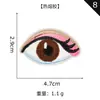 Muñeco con Logo Bordado de Computadora Yuanda Accesorios Ojos de Muñeca Pegatinas de Tela Bordadas Accesorios para Ropa Pegatinas de Parche Pegatinas Bordadas para Zapatos y Sombreros