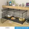 Jaula Pequeña para Gatos de Interior con WC Integrado, Suministros para Mascotas, Casa para Gatos, Casa para Gatitos, Diseño de un Solo Piso
