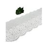 Borde de Tela de Algodón de 17 cm Hilo de Algodón Encaje Bordado Vestido Infantil Mantel Bordado Mantel Cubierta de Piano Cortina Camisa de Sofá