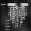 Lámpara de Techo de Cristal Estilo Americano Exclusiva Transfronteriza, Luz de Pasillo, Luz de Entrada, Lámpara Colgante Simple de Cristal LED