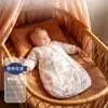 Saco de dormir de seda de amoreira para bebê, espessado para primavera, outono e inverno, design de peça única para recém-nascidos, unissex, mantém uma temperatura constante e evita que o bebê chute o cobertor
