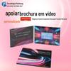 Venda por atacado design eletrônico cartão de saudação 4,3 polegadas LCD HD LCD tela de controle magnético Player vídeo convite folheto