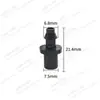 4/7 Accesorios para Tubo Capilar Conector de una Espiga Doble Espiga Conector en T Tapón 4/7 Piezas Conector para Riego por Goteo Micro Aspersión