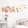 Nuevo FX-D255 - Adhesivo decorativo para pared, diseño de hojas de arce otoñal, ramas, para dormitorio, entrada de jardín de infancia, autoadhesivo