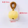 Anilla pequeña con borla de cera de abejas, colgante pequeño con forma de espiga, joyería artesanal, anilla tejida a juego, accesorios para pulseras