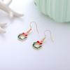 Aretes de Navidad Aretes de botón de Navidad Copo de nieve Año Nuevo Dibujos animados Árbol de Navidad Aretes colgantes Lote mixto Elementos navideños