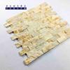 Mosaico de piedra natural para exteriores, partículas pequeñas, piedra beige, antideslizante, piso de mosaico de piedra, fabricantes