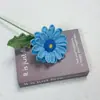 Gerbera Hecho a Mano Crochet Flor de Hilo Ramo Floral Arte Floral Decoración del Hogar Flor Eterna Flor Artificial Decoración del Hogar