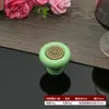 Puxadores Cerâmicos Coloridos para Armários e Móveis, Minimalistas Modernos Pastorais Redondos de Furo Único Puxadores de Porta de Armário e Gaveta