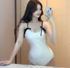 Fábrica de Origem Transfronteiriça Coreia do Sul Dongdaemun Ins High-end Simples Tamanho Peito Unido Moda Praia Feminina