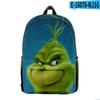 Venta Directa Transfronteriza Nuevo Monstruo Verde de Piel Grinqi Periférico Impresión Digital 3D Mochila de Tendencia Europea y Americana