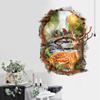 Venta al por mayor de fábrica de pegatinas de pared Nuevas pegatinas de pared decorativas removibles impermeables 3D de ciervo sika pared rota XH7253