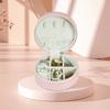 Joyero portátil estilo princesa estilo europeo, pequeño, de viaje, de Corea del Sur, para mujer