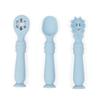 Juego de vajilla de silicona explosiva Plato para la cena para niños Plato separador Babero para bebé Cuchara para alimentos complementarios Juego de suministros para bebés y para madres
