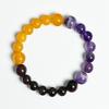 Venta Caliente Transfronteriza Pulsera de Cristal Natural de 12 Constelaciones Colgante de Piedra de Doce Estrellas Citrino Ágata Roja para Hombres y Mujeres