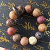 Pulsera de Múltiples Cuentas Hecha de Madera con Buey Tallado, Simbolizando Darle la Vuelta a las Cosas, Doce Signos del Zodiaco, Cuentas de Palo de Rosa para Hombres y Mujeres, Pulsera, Colgante para Coche