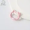 Color Degradado Pintura Perlada KT Cat Hebilla de Resorte Llavero Accesorios DIY Conector Gatito Accesorios de Joyería