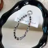 Corrente de celular popular com contas quadradas de cristal, pingente de chave, acessório de alta qualidade para capas de celular de meninas, chaveiros de bolsa e pequenos acessórios