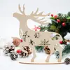 Decoração de Madeira de Natal Transfronteiriça Enfeites Recortados Artesanato Criativo DIY Feito à Mão Presentes de Natal Decoração de Feriado