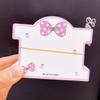 Accesorios para el cabello de cartón para niños, tarjeta de joyería para pasador de pelo, etiqueta, joyería para la cabeza, pasador de pelo, anillo para el pelo, tarjeta de papel de embalaje, venta al por mayor