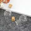 Garrafa de Vidro com Rolha Transparente Garrafa dos Desejos Pequena Mini Garrafa de Vidro DIY Capa de Vidro Feita à Mão Pingente para Celular