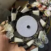 Material Negro Insignias Decorativas Hechas a Mano para Manualidades con Temática de Anime Relleno de Fondo
