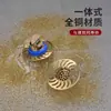Núcleo de ralo de piso de cobre desodorante tampa de ralo de piso transformação desodorante bloqueio anti-odor cobre tampa grande tela de filtro tampa de vedação