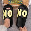 Pantuflas de Talla Grande Transfronterizas para Hombre Verano Transpirables de Una Palabra Suela Gruesa para Pisar Camisas Casuales Deportivas para Exterior Zapatos de Playa