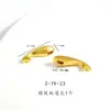 Colgante de Peces Dorados Koi de Buena Suerte en Oro de Arena Vietnamita de Larga Duración con Agujero para Accesorios DIY Cuerda para Pulseras