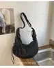 Bolso bandolera de nicho japonés coreano estilo perezoso a cuadros gran capacidad bolso de un solo hombro moderno simple para ir al trabajo versátil bolso a cuadros