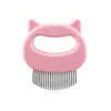 Afeitado de Pelo de Perro Gato Suministros para Pelo Largo y Pelo Corto Peine de Concha Pelo Flotante Corto Inglés Mascota Peine de Concha 6