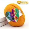 4 Ovillos de Hilo Acrílico para Bebé para Tejer a Mano, Hilo Mediano-Fino para Crochetar Zapatillas, Kit de Materiales de Hilo Acrílico para Crochet de Muñecas
