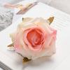 Cabeza de flor de rosa artificial, guirnalda de bricolaje, tocado, caja de regalo de flores, artesanía, decoración del hogar, cofre, flor, accesorios para el cabello