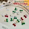Nueva Campana de Navidad con Lazo Oro Plata Mini Campana de Aleación Decoración Navideña para Uñas DIY Venta al por Mayor