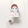 Nuevo Lindo Moda Coreana Dibujos Animados Hebilla Fácil de Tirar Clip para Insignia de Identificación de Trabajo Insignia Retráctil Clip para Insignia