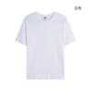 Camiseta de cuello redondo de algodón puro de doble hilo, 40 unidades, con logotipo bordado, manga corta, para trabajo, impresión empresarial, publicidad.
