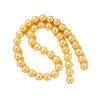 Perla de Imitación de Vidrio de Alta Calidad Shijia 296 Color Oro Claro Agujero Recto Cuentas de Vidrio diy Accesorios de Cuentas Sueltas Hilo de Cuentas para Collar