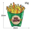 Tamaño Grande Computadora Bordado Lentejuela Helado Papas Fritas Palomitas Tela Bordada Pegatinas con Adhesivo Trasero Sin Coser Venta al por Menor y al por Mayor