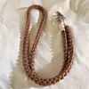 Lanyard Tejido de Lujo Ligero de Moda Correa Cruzada Larga para Exteriores Duradera Anti-Caídas Anti-Pérdida Correa de Muñeca Gruesa Simple