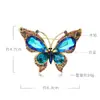 Broche de Mariposa Morada con Pedrería de Lujo de Gama Alta Accesible Estilo Retro Moda Nuevo Pequeño para Chaqueta de Traje Hebilla de Mariposa Accesorios
