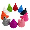 Embudo de Silicona de Grado Alimenticio Listo para Usar Pequeño Grande Cocina Silicona Plegable Embudo Telescópico Portátil Dispensador de Líquidos