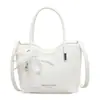 Bolsa de Mujer a Cuadros Nueva Otoño 2026 Bolso Cubo Retro Francés Elegante para el Trabajo Bolso de Mano Cruzado de Hombro de Moda